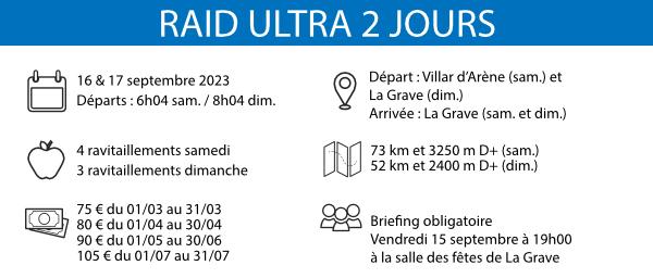 Encart raid ultra 2 jours