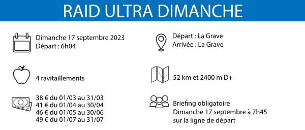 Encart raid ultra dimanche