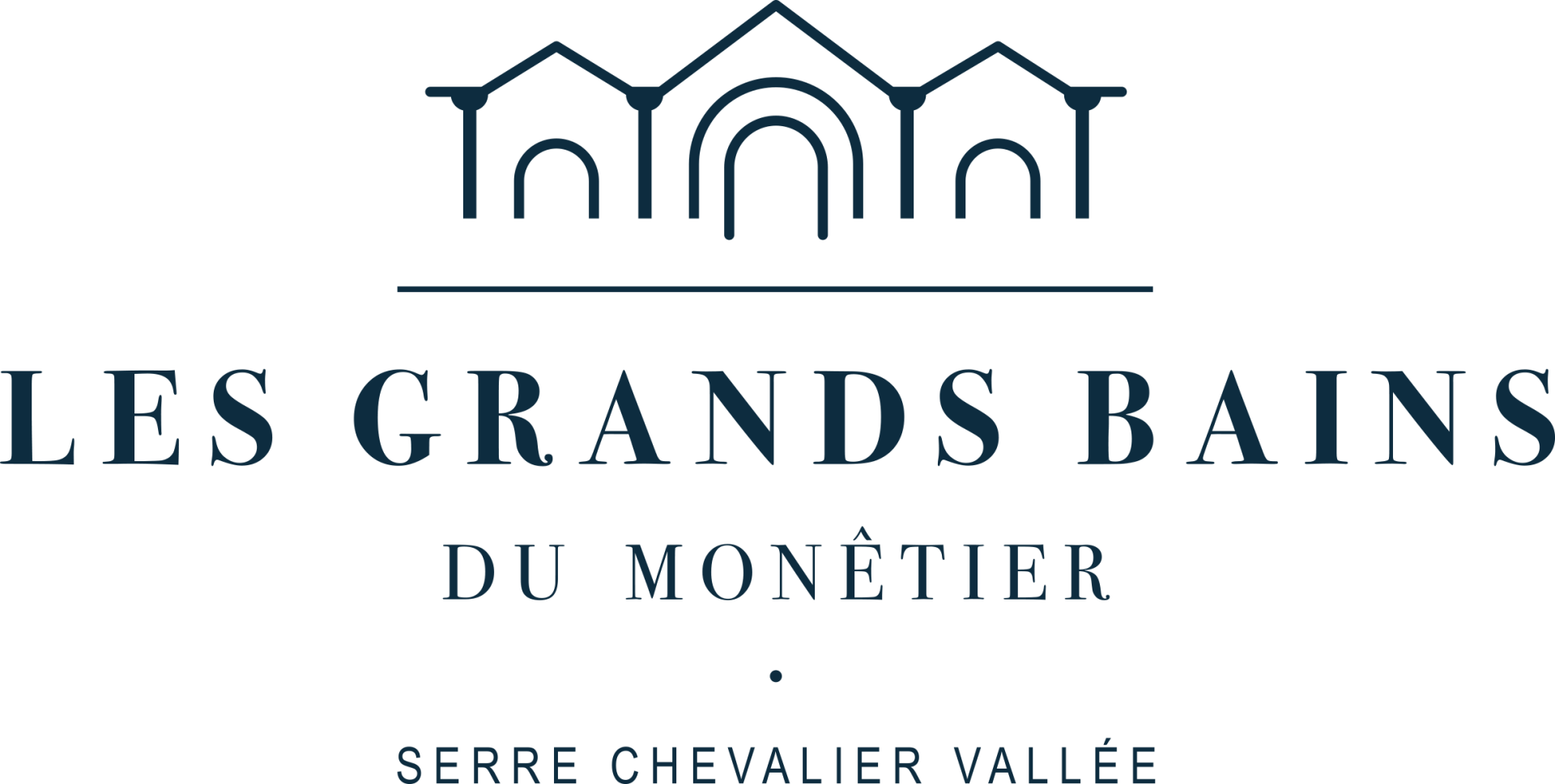 Logo les grands bains bleu