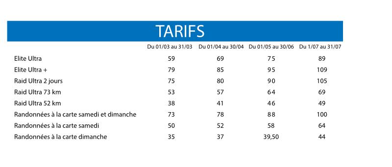 Tarifs 3